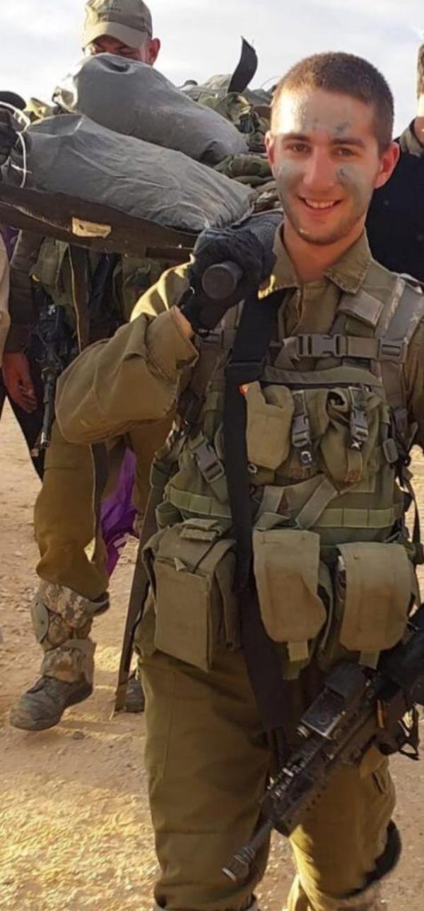 Cpl. Lior Siminowitz, 19, a fighter in the Saber Battalion, Givati Brigade, was killed on Oct. 31.