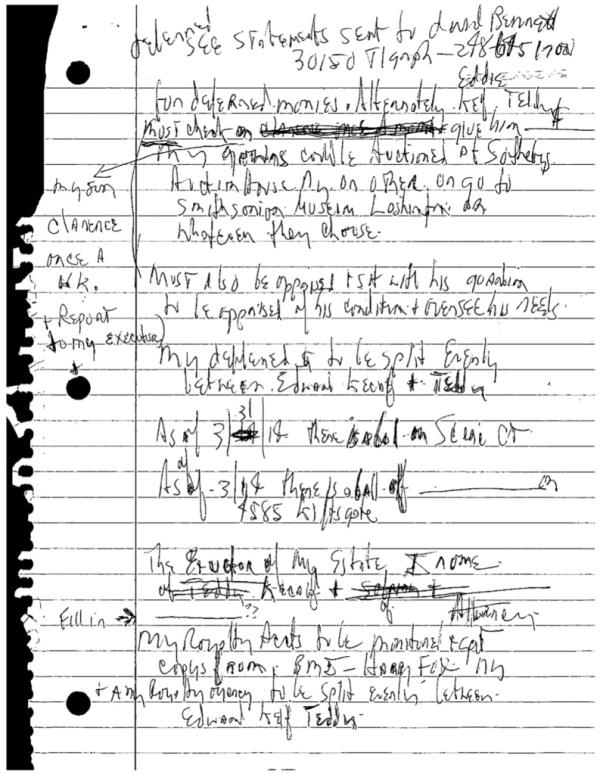 Here are Aretha Franklin's two handwritten wills at the center of her sons' legal battle.