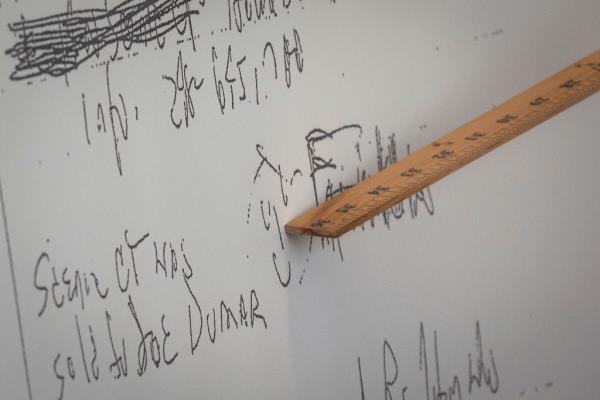 The will shown to jurors.