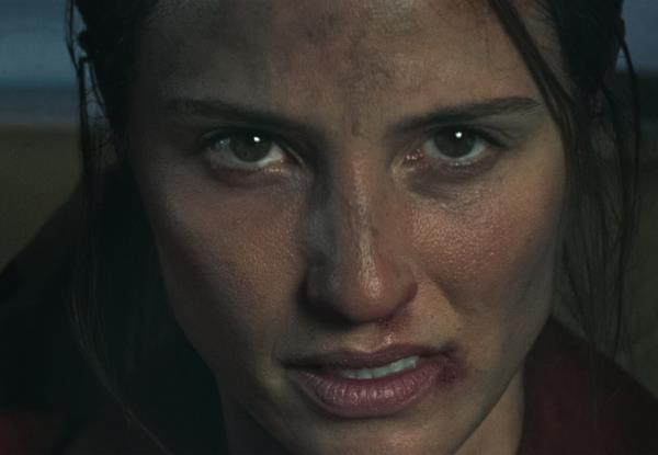 Dianna Agron looking determined. 