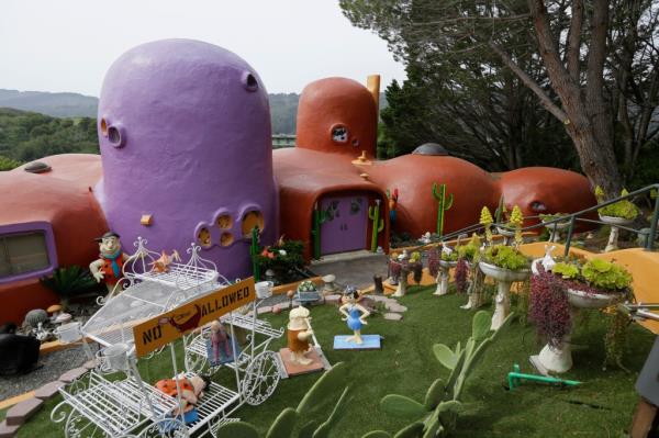 The Flintstone House in Hillsborough, California.