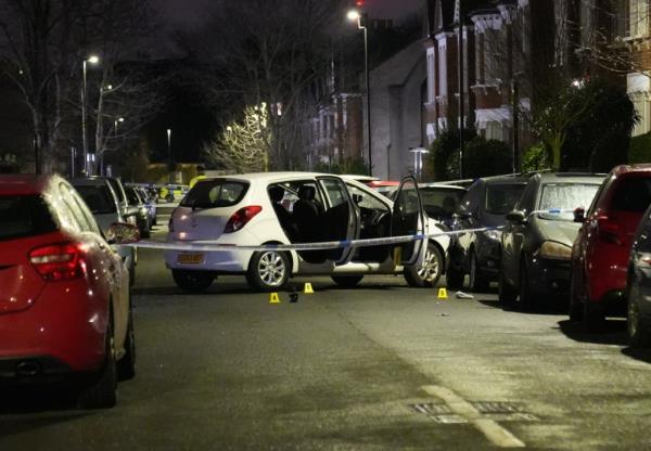 Crime scene in chemical attack
