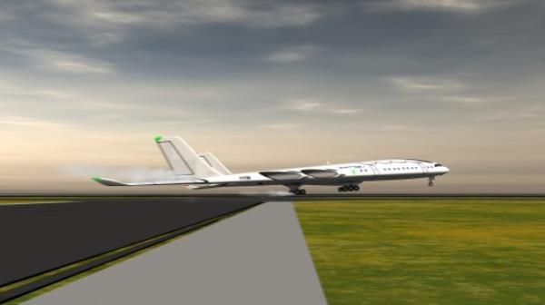 The co<em></em>ncept plane is quieter and more enviro<em></em>nmentally friendly than traditio<em></em>nal jets