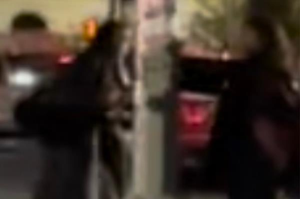 A screengrab of the confrontation.