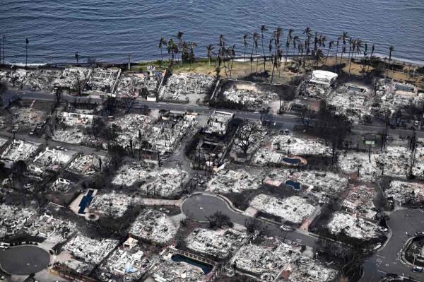 With the water system buckling, the flames o<em></em>nly gave out o<em></em>nce they co<em></em>nsumed the city of Lahaina.
