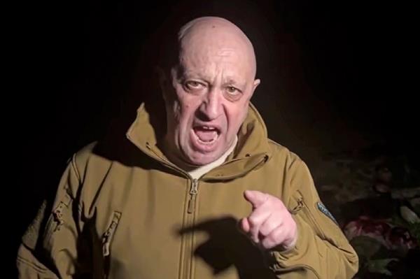 Wagner boss Yevgeny Prigozhin during the Ukraine war.