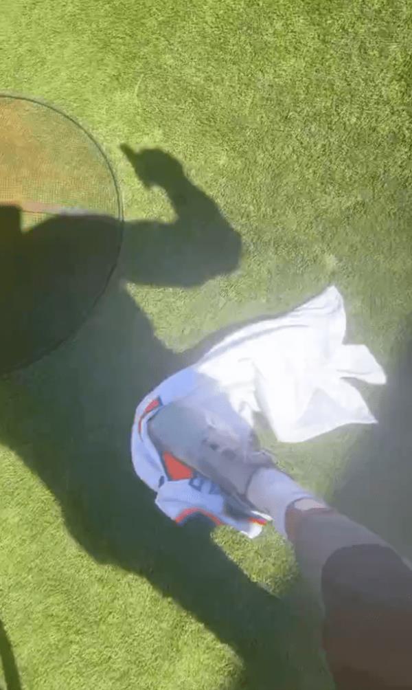 Paul Pierce recorded a video of himself stomping on Jalen Brunson's jersey. 