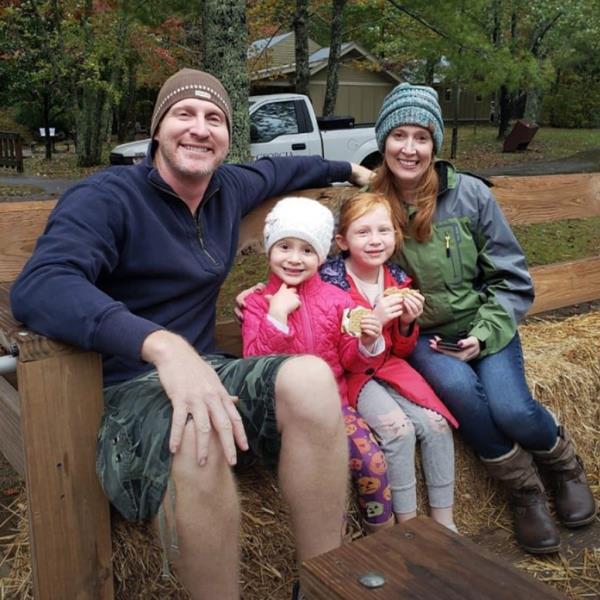 Philip Paxson and his family