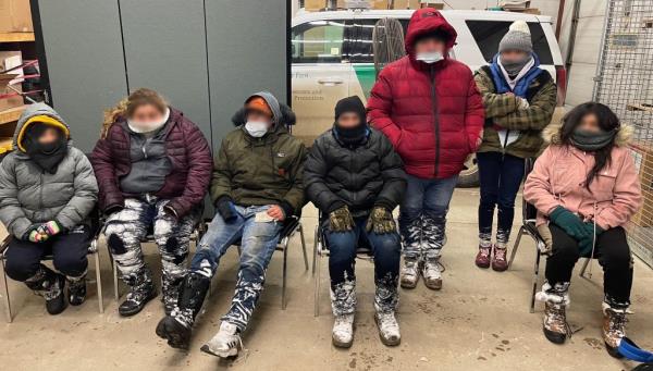 Migrants who entered the US by crossing the northern border 