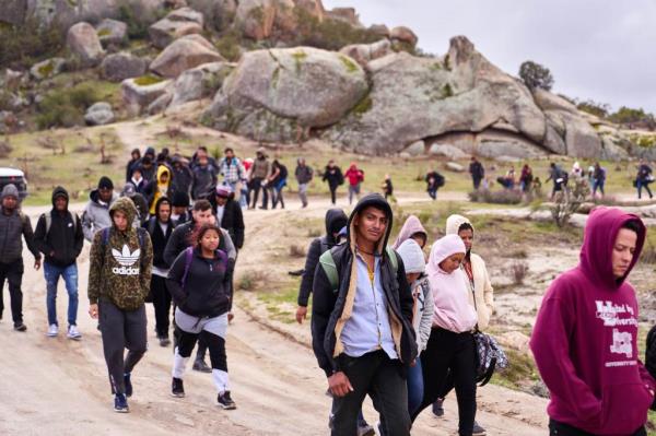 Britt then sought to pick apart Biden's policies, starting with the o<em></em>ngoing crisis at the southern border that's seen a historic number of migrants cross into the US.
