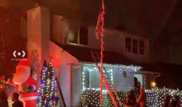 The blaze erupted shortly after 5:30 p.m. inside a two-story home at 110 Brookside Avenue in the Castleton Corners neighborhood.
