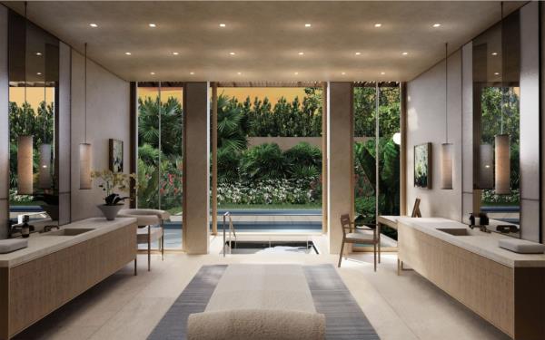 A view of the interior plans. 