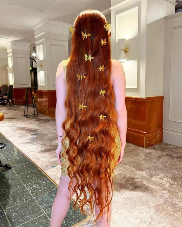 Jasmine Larsen's hair. 