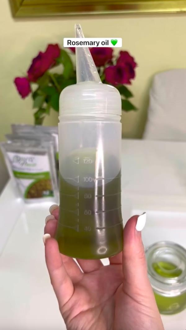 Jasmine Larsen's rosemary oil. 
