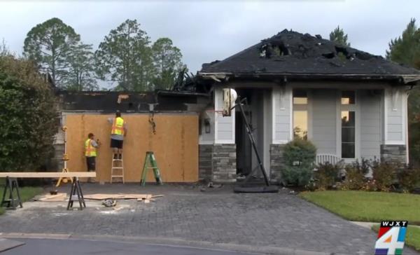 Jackso<em></em>nville burned home