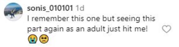 Instagram comment.