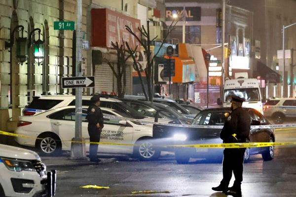 shooting scene taped off by police