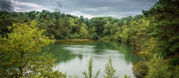 The Blue Pool At Furzebrook, Wareham, Dorset, Uk.