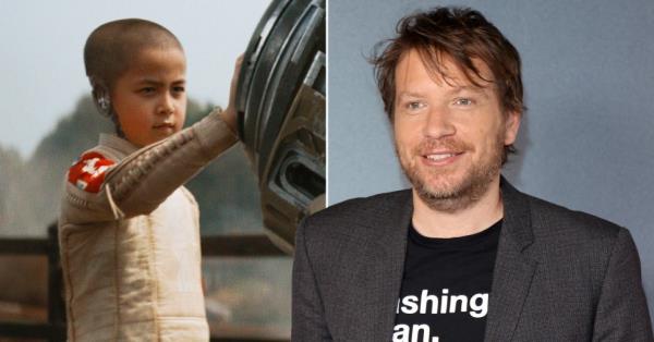Madeline Yuna Voyles in The Creator and director and writer Gareth Edwards