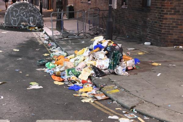 Mandatory Credit: Photo by Jack Dredd/Shutterstock (14071645h) Notting Hill Carnival Rubbish Aftermath Of The Notting Hill Carnival Saw The Area Covered In Rubbish, London, UK - 28 Aug 2023