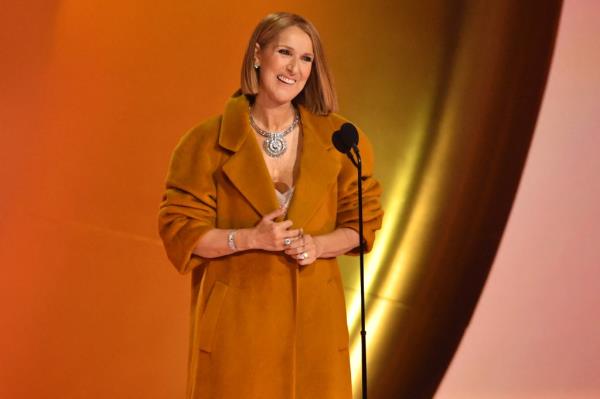 Celine Dion smiling. 