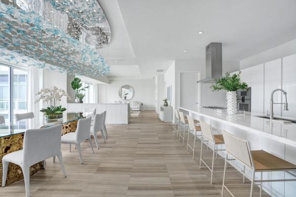 Interior of the kitchen/dining area. 