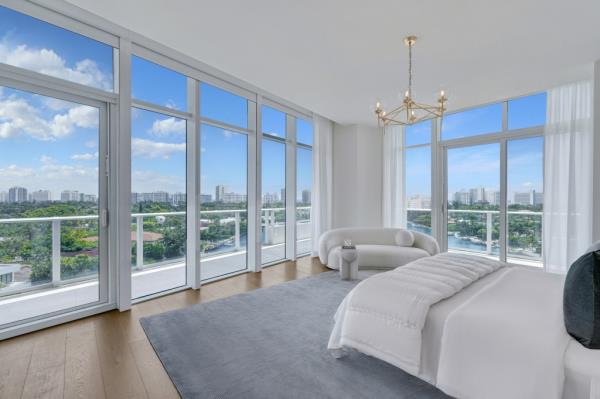 Interior of a bedroom inside. 