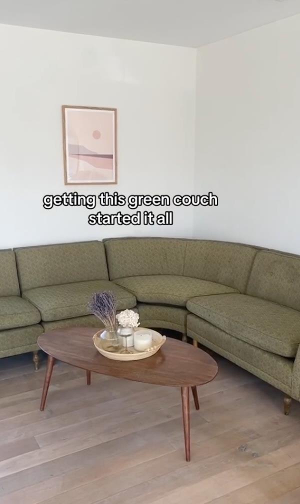 One user said it began with her green couch.