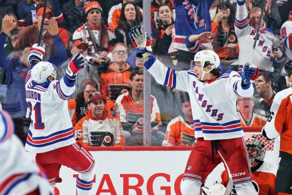 Matt Rempe scored the game-winning goal for the Rangers.