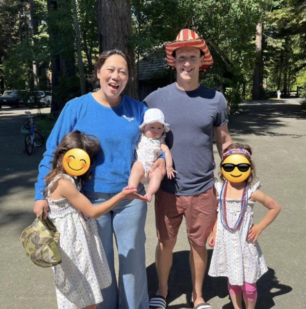me<em></em>ta CEO Mark Zuckerberg posted a photo on Instagram showing him, wife Priscilla Chan, and their three young daughters celebrating the Fourth of July.