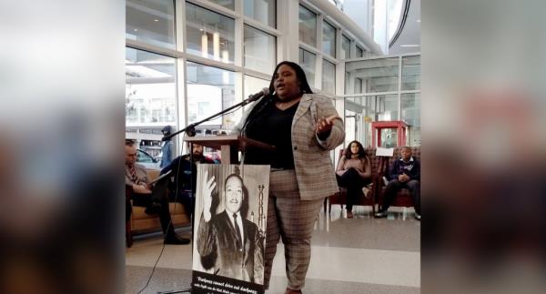 Bryant is pictured at an event.