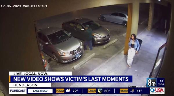 Marayna Rodgers outside the liquor store.
