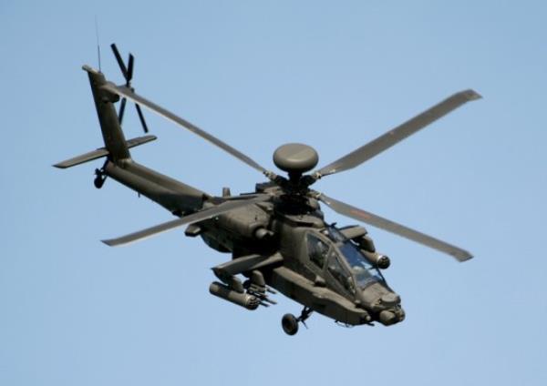 An Apache AH Mk1 Lo<em></em>ngbow attack helicopter