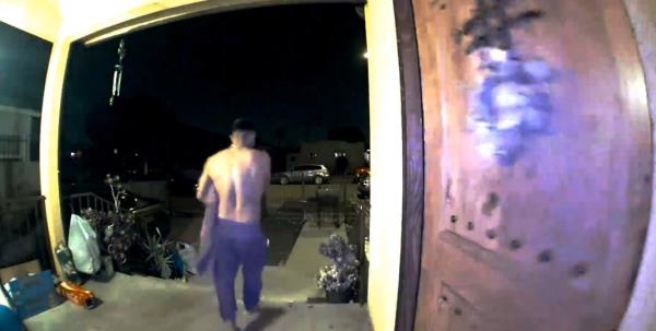 A screenshot from a security video showing Rachel Morin's suspected killer  