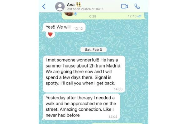 The following day, Sanna got a strange message from Ana saying she went off with a man she just met.