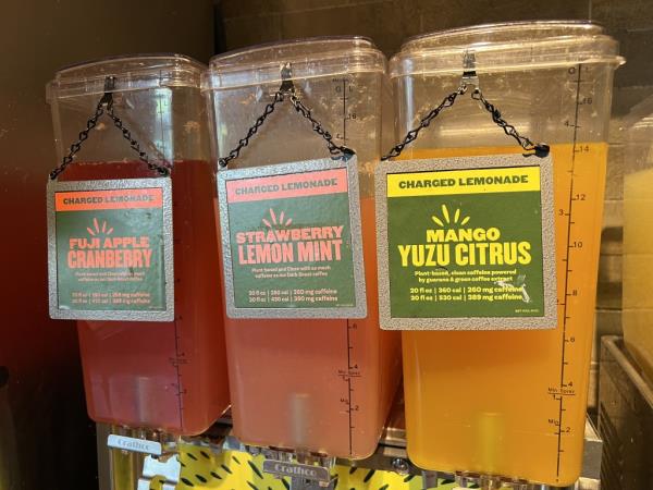 The lemo<em></em>nade drink co<em></em>ntains more caffeine than both Red Bull and Mo<em></em>nster energy drinks, combined.