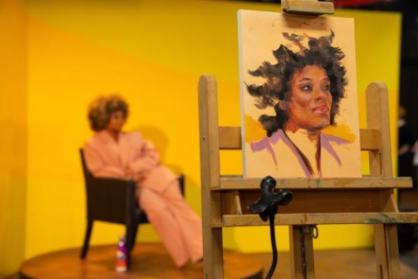 Fleur East on Portrait Artist of the Year