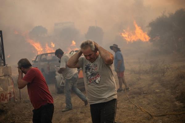 Man distressed by fires