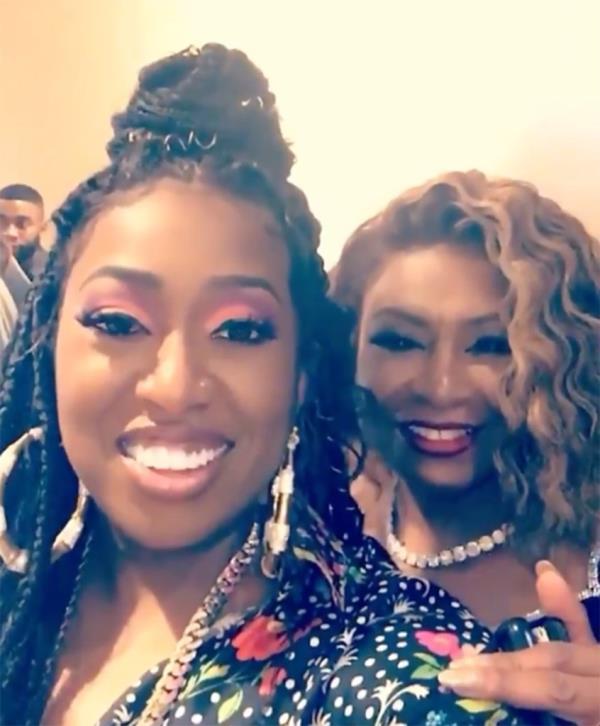 Missy Elliott and her mom, Patricia Elliott.