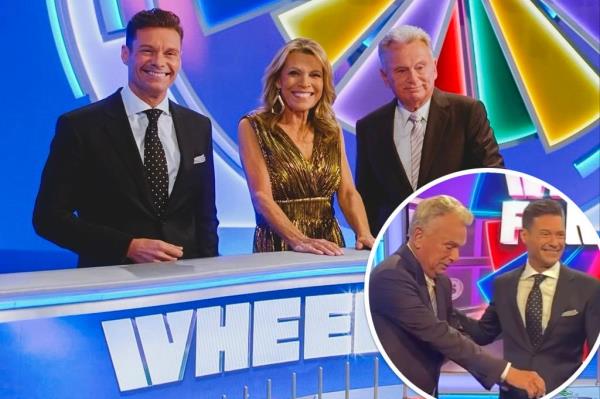 Pat Sajak, Ryan Seacrest, and Vanna White