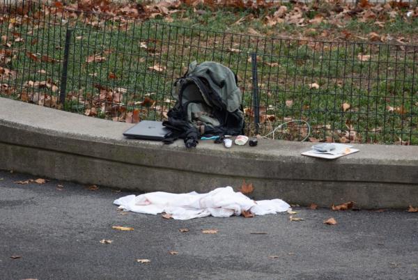 the man, who had several wounds around his stomach, chest and neck, just after 8:30 a.m., police officials said.