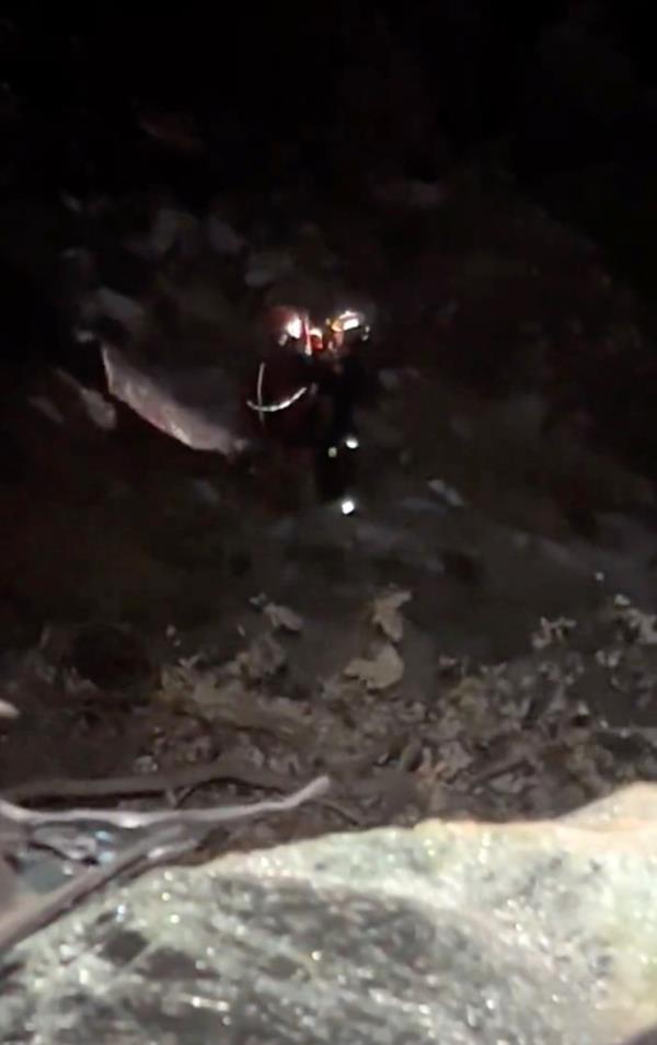 The man was located by a rescue helicopter quickly called to the scene.