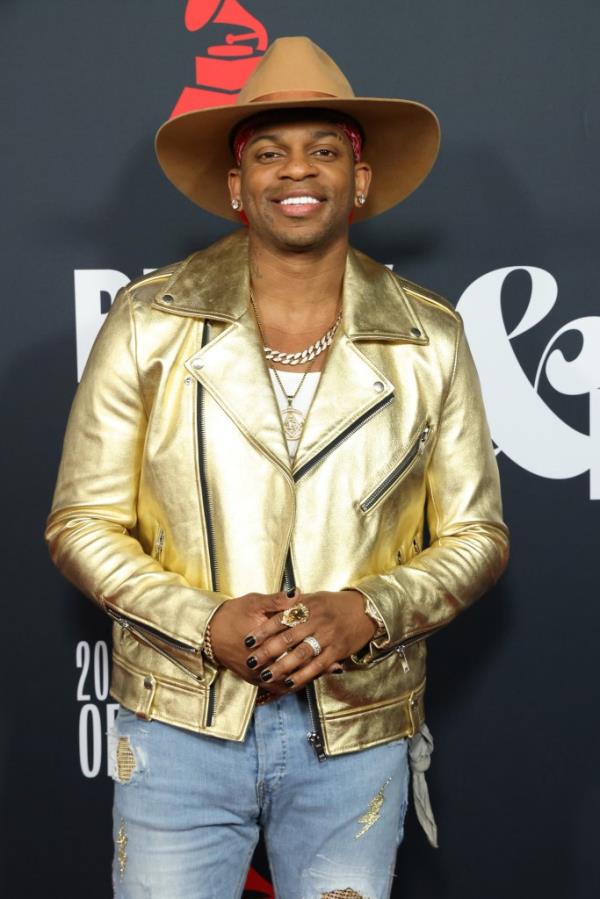 Jimmie Allen at the MusiCares Persons of the Year event in LA in February 2023.