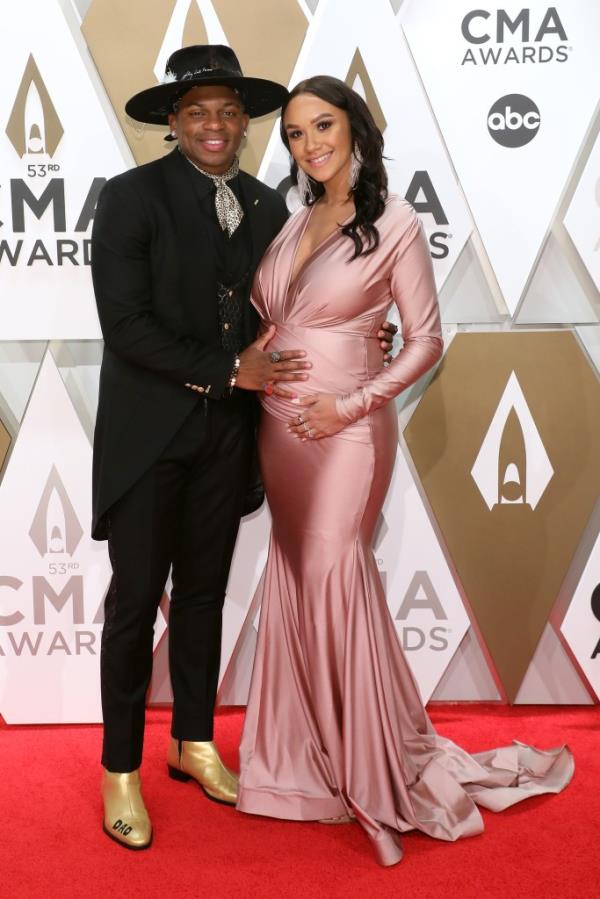 Jimmie Allen and Alexis Gale at the 53rd annual CMA Awards in 2019.