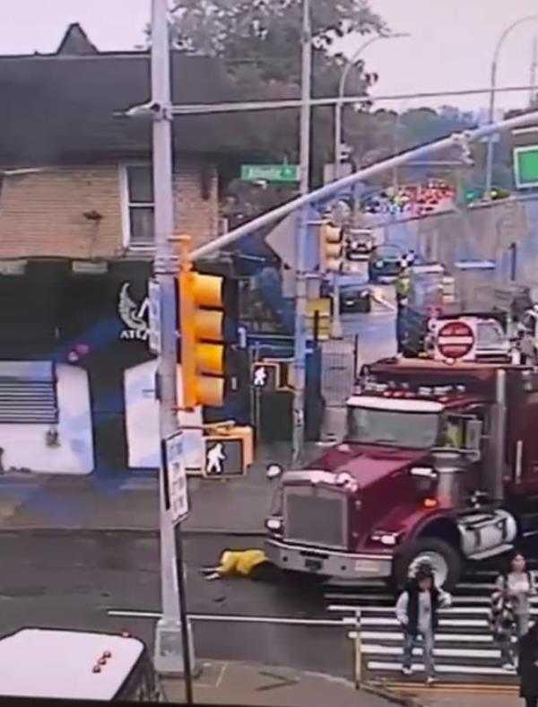 Video of moment Queens school crossing guard is hit and killed at cross walk on Oct 20, 2023
