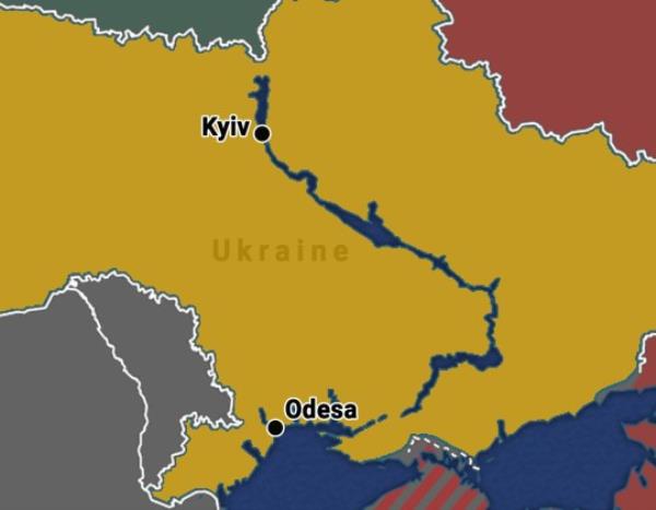 METRO GRAPHICS Odesa Locator Map