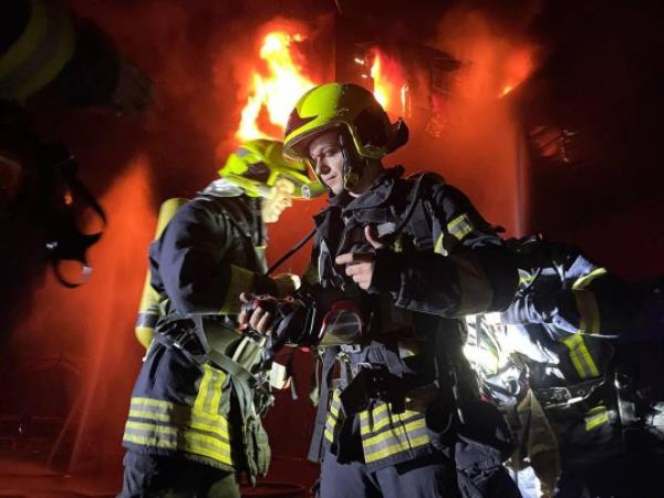 The fire could be observed from miles away (Picture: AFP)