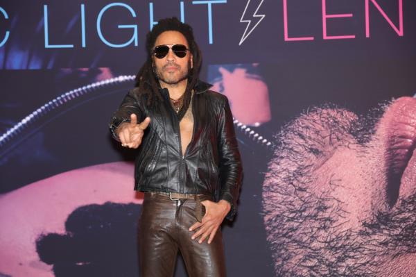 Lenny Kravitz promoting his album Blue Electric Light in Mexico on March 26, 2024