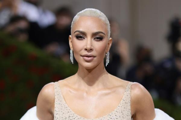Kim Kardashian attends The 2022 Met Gala Celebrating 