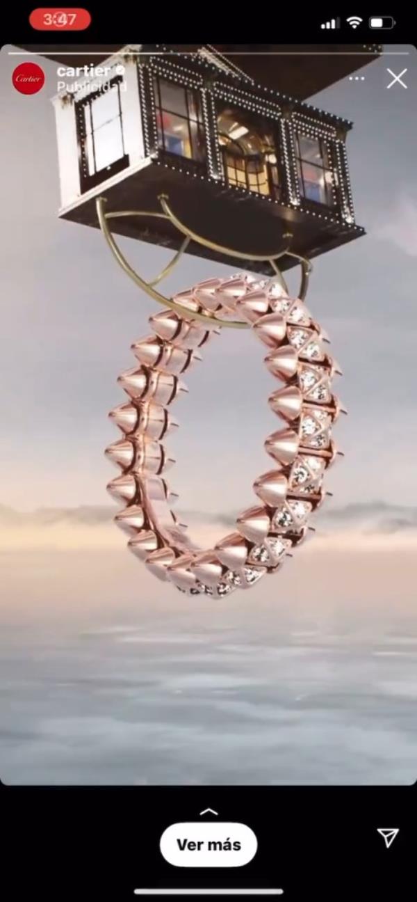 The $14,000 earrings from Cartier. 